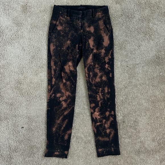 Black and Brown Tie Dye Pants - Picture 1 of 8